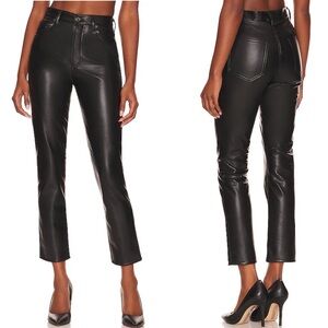 AGOLDE Recycled Leather Riley Long in Detox